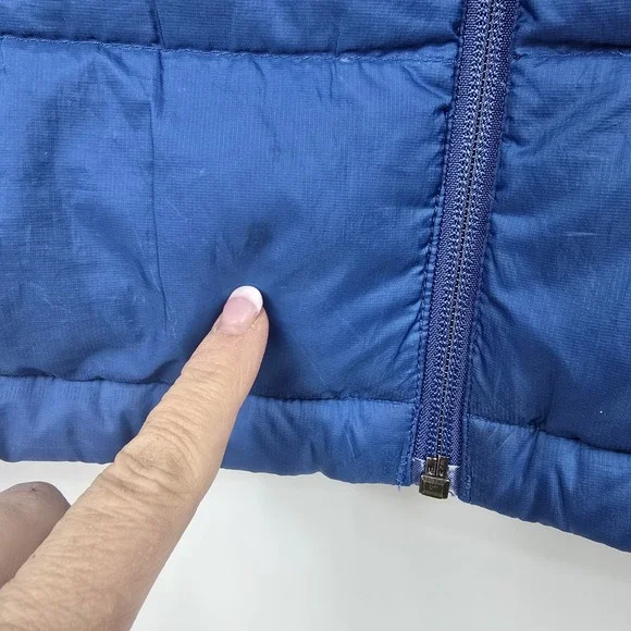 Eddie Bauer STORMDOWN 800 Down Puffer Vest Men's 2XL Blue Full Zip Pockets Warm - Picture 8 of 16